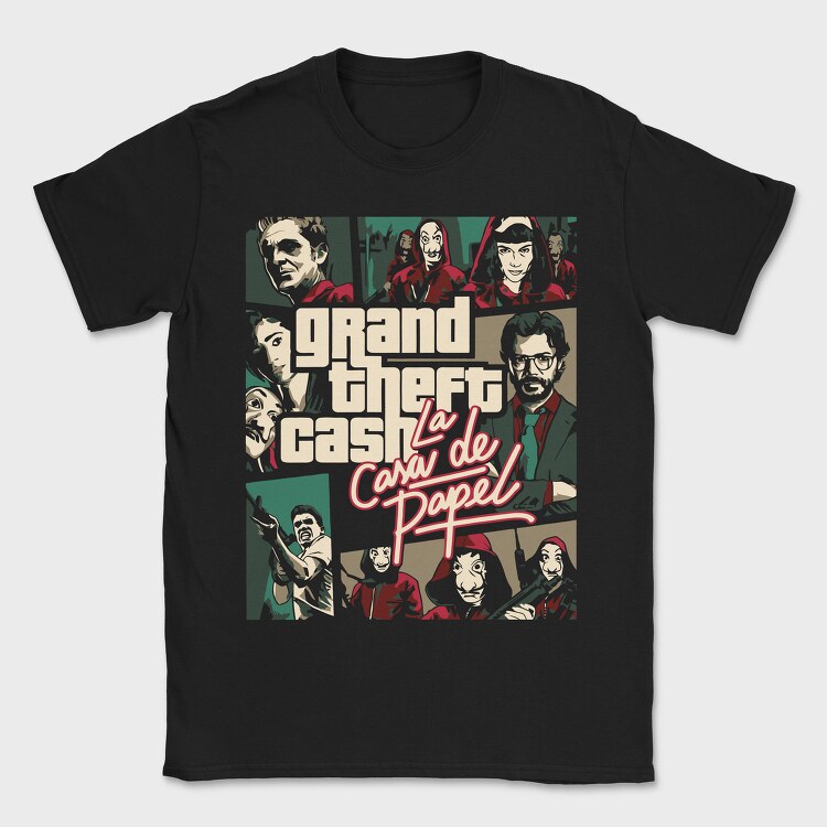 Grand Theft Cash Papel, Tricou Barbati (Unisex)