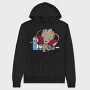 Groot Music Lover, Hanorac Oversize Barbati (Unisex)