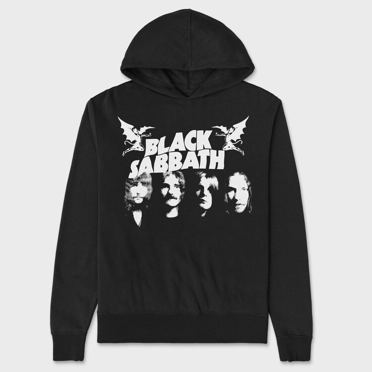 Grunge Faces, Hanorac Oversize Barbati (Unisex)