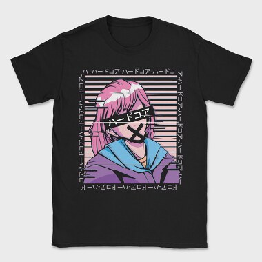Hardcore Glitch Girl, Tricou Barbati (Unisex)