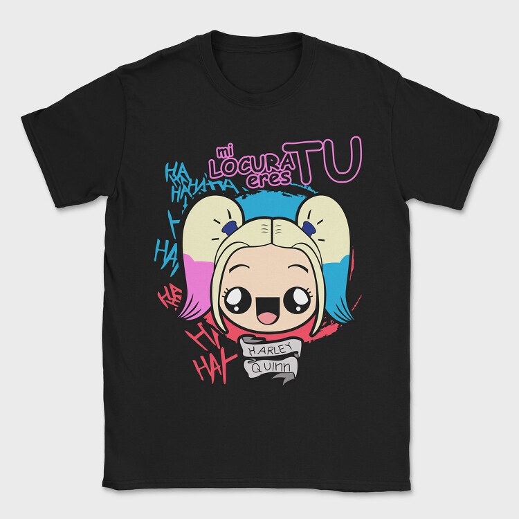 Harley Quinn Laughter, Tricou Barbati (Unisex)