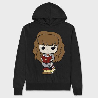 Hermione Reading Magic, Hanorac Oversize Barbati (Unisex)