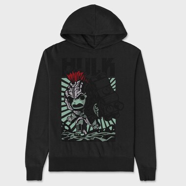 Hulk Punk, Hanorac Oversize Barbati (Unisex)