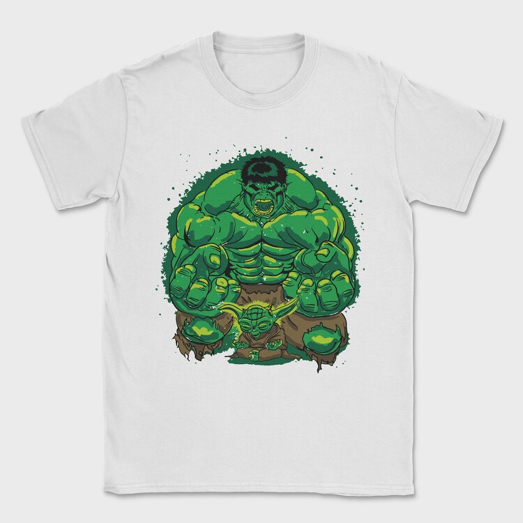 Hulk Yoda Fusion, Tricou Barbati (Unisex)