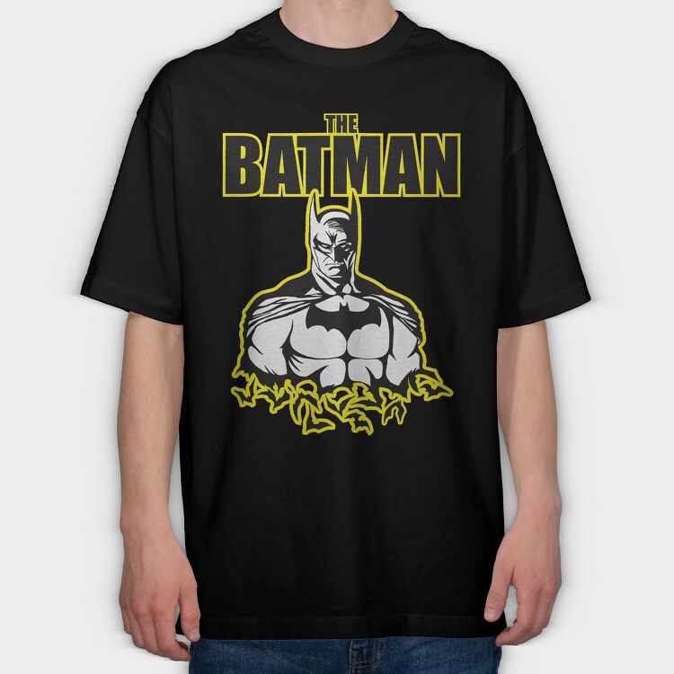 Batman Comic Style, Tricou Oversize Barbati (Unisex)