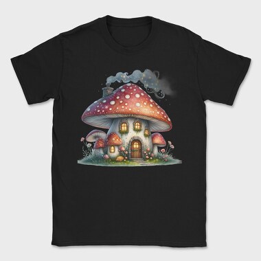 Mushroom House 90712360, Tricou Barbati (Unisex)
