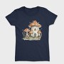 Mushroom House Clipart, Tricou Femei