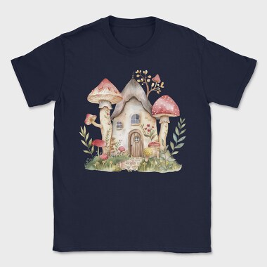 Mushroom House Garden, Tricou Barbati (Unisex)