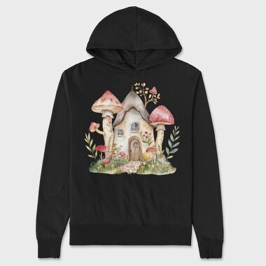Mushroom House Garden, Hanorac Oversize Barbati (Unisex)
