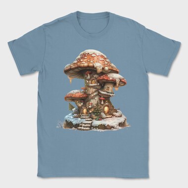 Mushroom House Snow, Tricou Barbati (Unisex)