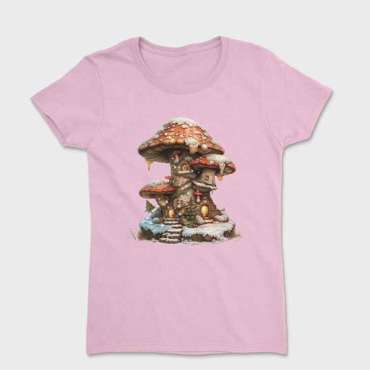 Mushroom House Snow, Tricou Femei