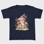 Mushroom Hut Clipart, Tricou Copii