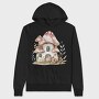 Mushroom Hut Fairy, Hanorac Oversize Barbati (Unisex)