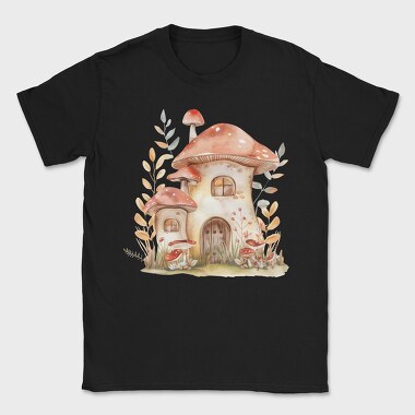 Mushroom Hut Nest, Tricou Barbati (Unisex)