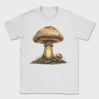 Mushroom Light Clipart, Tricou Barbati (Unisex)