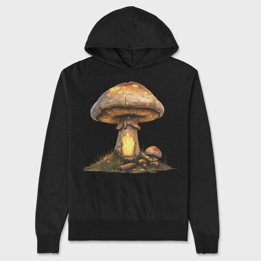 Mushroom Light Clipart, Hanorac Oversize Barbati (Unisex)
