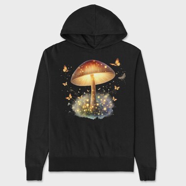 Mushroom Light Glow, Hanorac Oversize Barbati (Unisex)