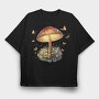 Mushroom Light Glow, Tricou Oversize Barbati (Unisex)