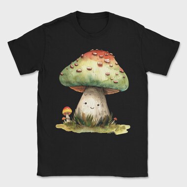 Mushroom Smile Clipart, Tricou Barbati (Unisex)