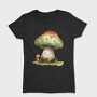 Mushroom Smile Clipart, Tricou Femei