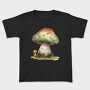 Mushroom Smile Clipart, Tricou Copii