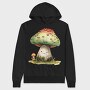 Mushroom Smile Clipart, Hanorac Oversize Barbati (Unisex)