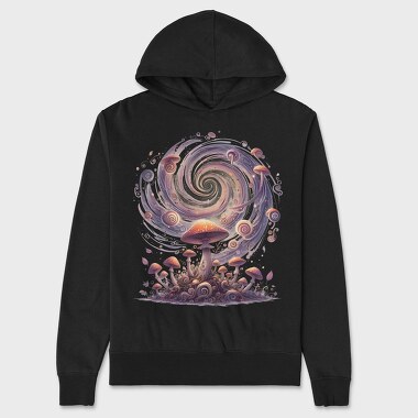 Mushroom Spiral Cloud, Hanorac Oversize Barbati (Unisex)