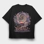Mushroom Spiral Cloud, Tricou Oversize Barbati (Unisex)