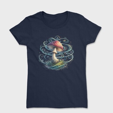 Mushroom Spiral Swirls, Tricou Femei