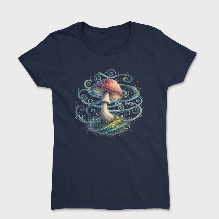 Mushroom Spiral Swirls, Tricou Femei