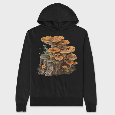 Mushroom Stump Fungi, Hanorac Oversize Barbati (Unisex)
