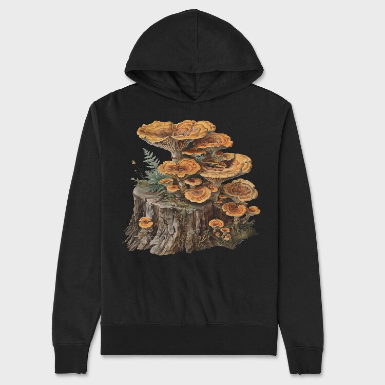 Mushroom Stump Fungi, Hanorac Oversize Barbati (Unisex)