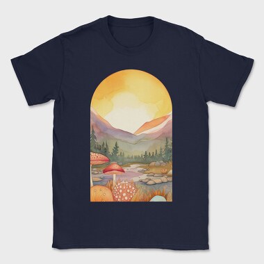 Mushroom Sunset, Tricou Barbati (Unisex)