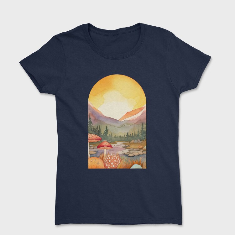 Mushroom Sunset, Tricou Femei