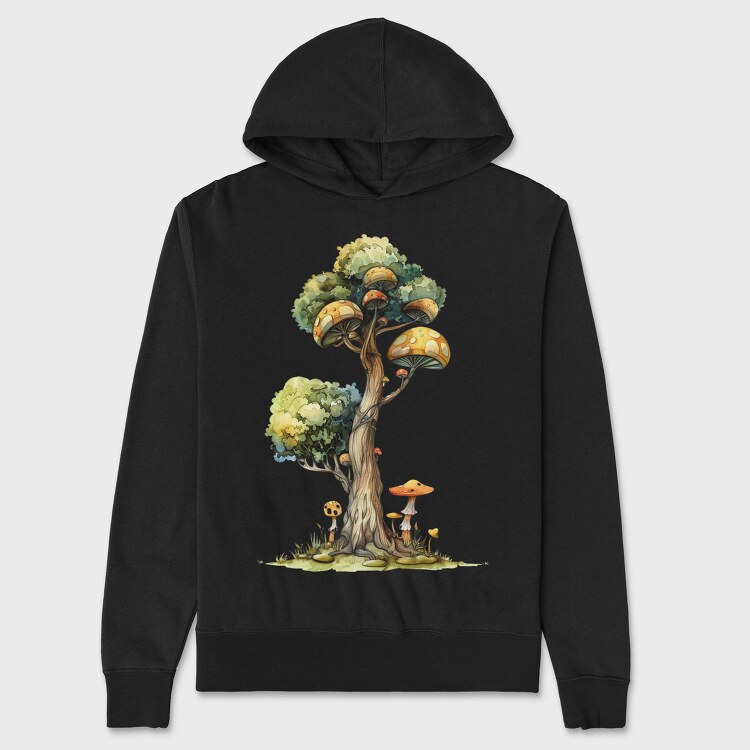 Mushroom Tree Clump, Hanorac Oversize Barbati (Unisex)