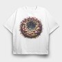 Mushroom Wreath 90712360, Tricou Oversize Barbati (Unisex)