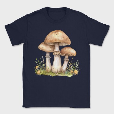 Mushrooms In Grass, Tricou Barbati (Unisex)