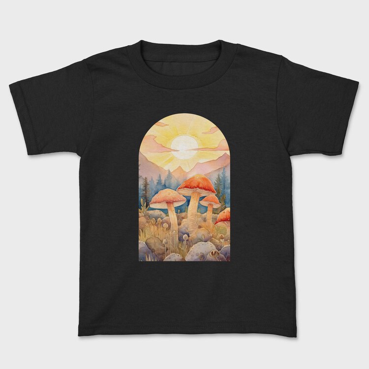 Mushrooms Sunset Light, Tricou Copii