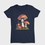 Mushrooms Watercolor Clipart, Tricou Femei