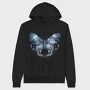Mystic Butterfly Night, Hanorac Oversize Barbati (Unisex)