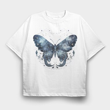 Mystic Butterfly Night, Tricou Oversize Barbati (Unisex)