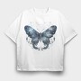 Mystic Butterfly Night, Tricou Oversize Barbati (Unisex)