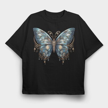 Mystic Butterfly Wings, Tricou Oversize Barbati (Unisex)
