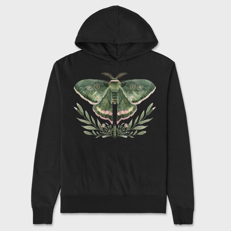 Mystic Celestial Moth, Hanorac Oversize Barbati (Unisex)