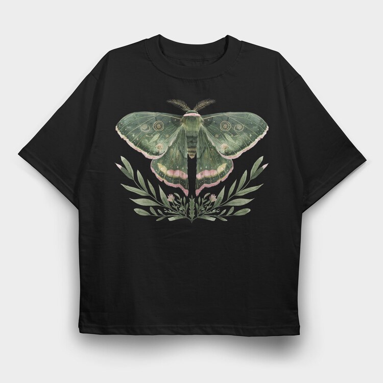 Mystic Celestial Moth, Tricou Oversize Barbati (Unisex)