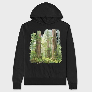 Mystic Forest Garden, Hanorac Oversize Barbati (Unisex)