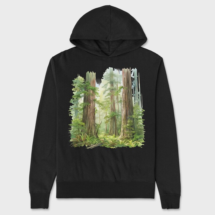 Mystic Forest Garden, Hanorac Oversize Barbati (Unisex)