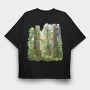 Mystic Forest Garden, Tricou Oversize Barbati (Unisex)
