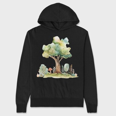 Mystic Forest Gnome, Hanorac Oversize Barbati (Unisex)