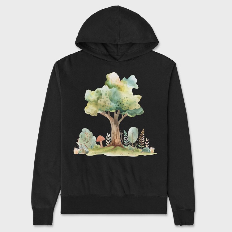 Mystic Forest Gnome, Hanorac Oversize Barbati (Unisex)